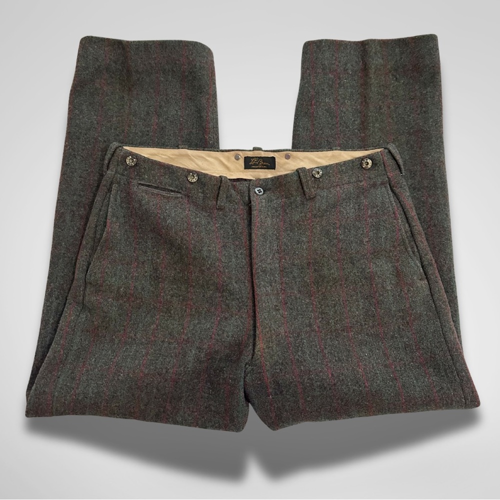 Vintage 50s / 60s L.L. Bean Men’s Wool Plaid Pants